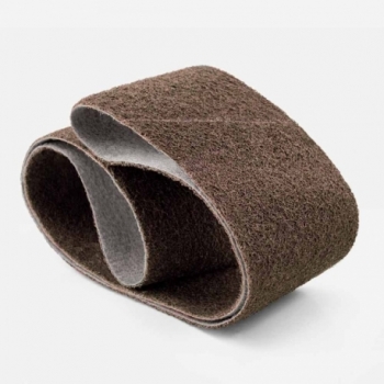 Narrow fibre abrasive belt...