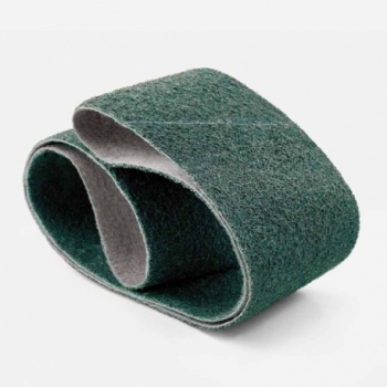 Narrow fibre abrasive belt...